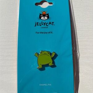 AUTHENTIC Jellycat Ricky Rain Frog Enamel Pin Badge- NEW- FAST SHIP